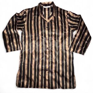 Victoria's Secret Black and Gold Pajama Slip